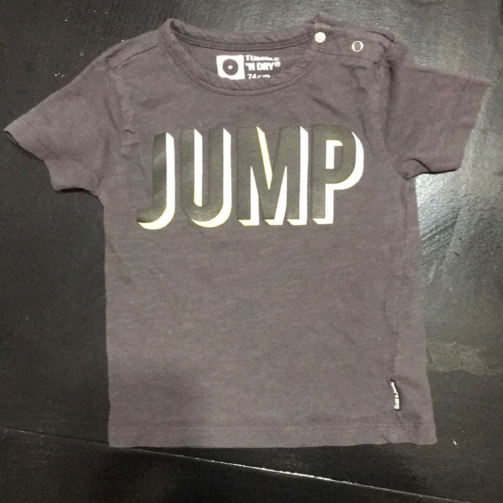 H&M Charcoal Short-Sleeve 'JUMP' Graphic Tee